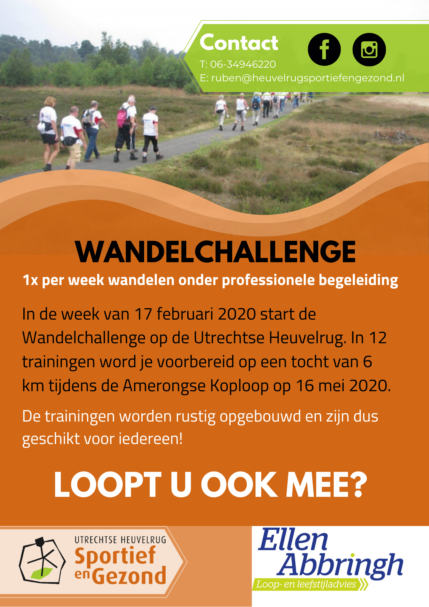 Wandelchallenge op de Utrechtse Heuvelrug